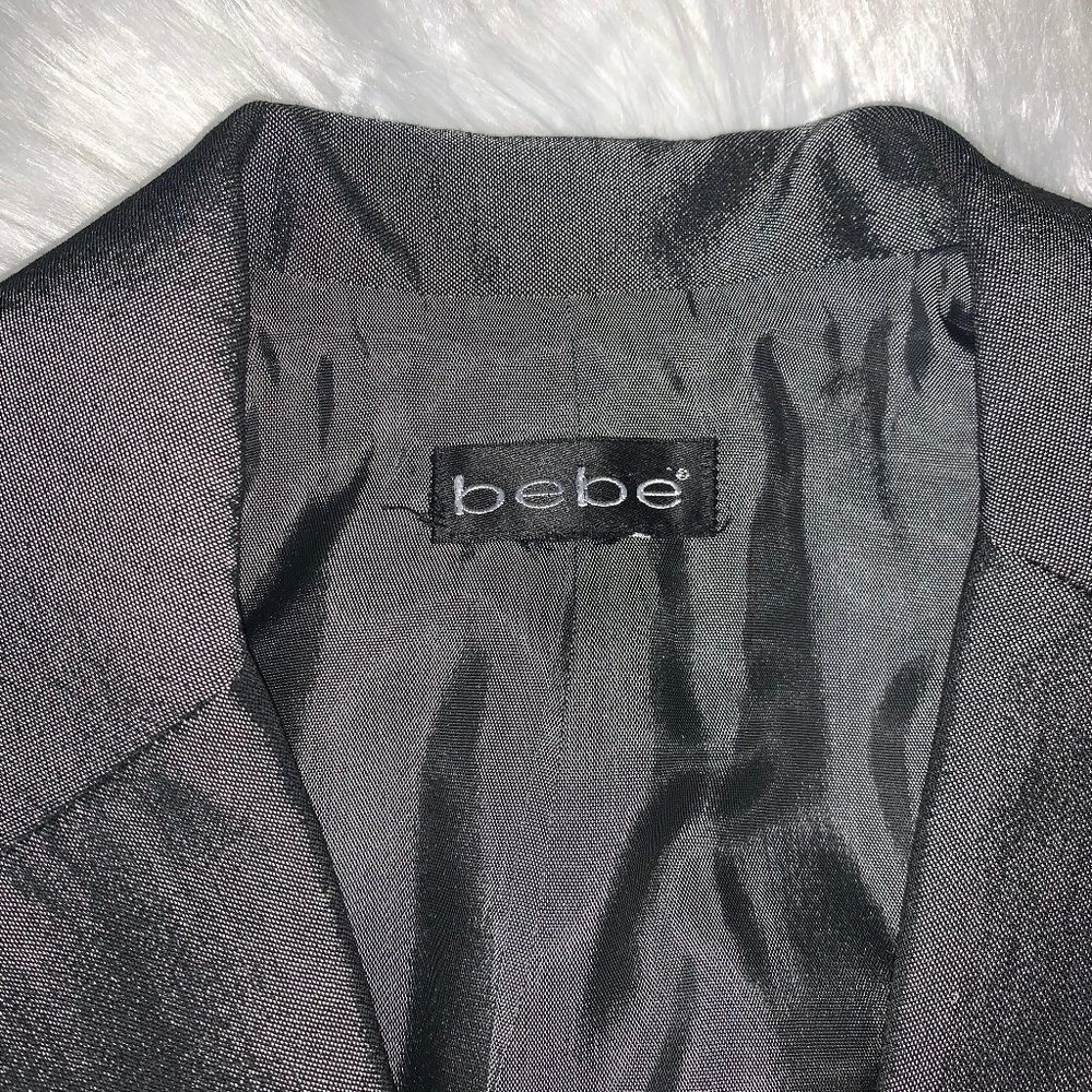 Like New BEBE Silky Grey Blazer - Picture 5 of 5